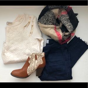 LOFT | Lace Sweater | $6